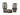 90 Grader Push-Fitting med Gevind drej-bar