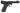Action Army AAP01 Assasin Pistol, sort gastrykpistol airsoft i fuld auto og semi auto, skråt billede