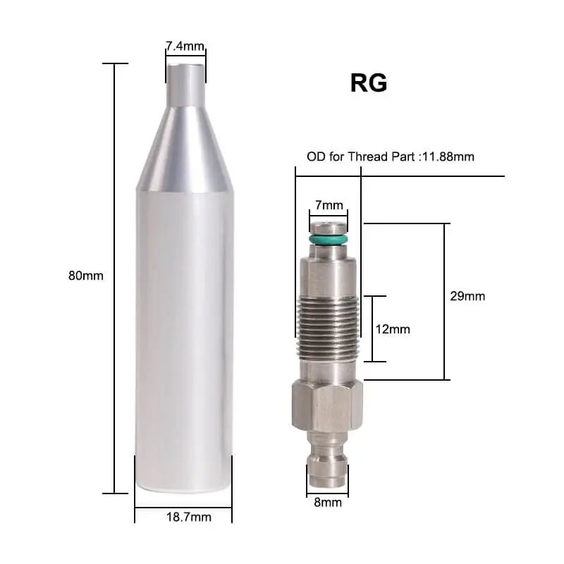 HT CO2 til HPA adapter, RG Hank Tactical