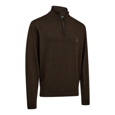 Deerhunter HARRINGTON strik med lynlåshals, Brown melange