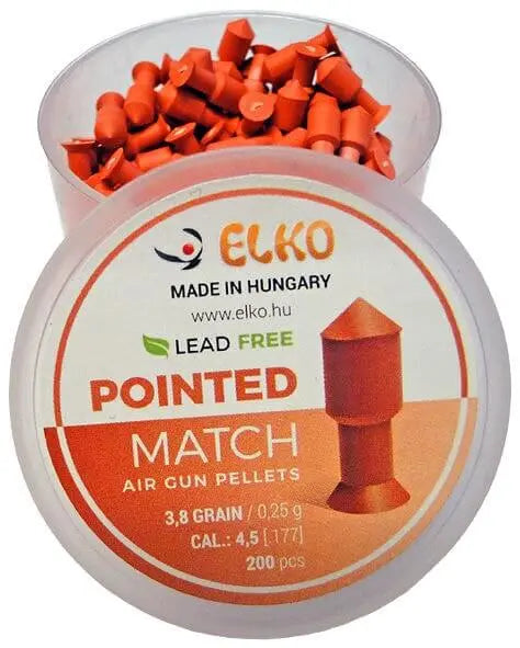 Elko Pointed Match Blyfri Hagl, 200 stk, 4,5 mm (.177) ELKO