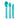 Lifeventure Ellipse bestiksæt i teal farve
