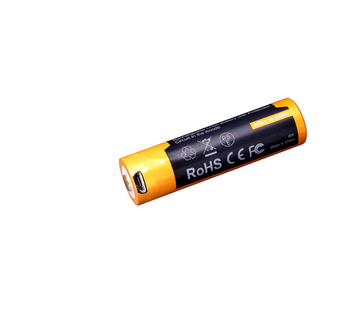 Fenix 18650, 2600 mAh, Genopladeligt Batteri