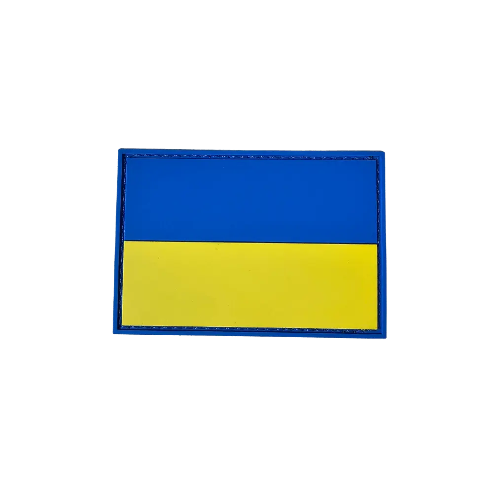 HH 3D PVC Patch Ukrainsk Flag Handelshuset Aulum