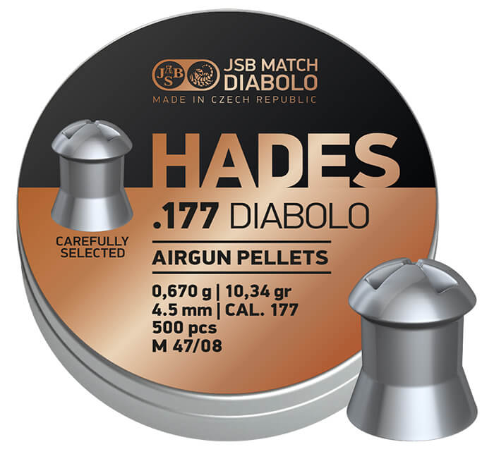 JSB Hades Hagl, 500 stk, 4,5 mm(.177) JSB Match Diabolo