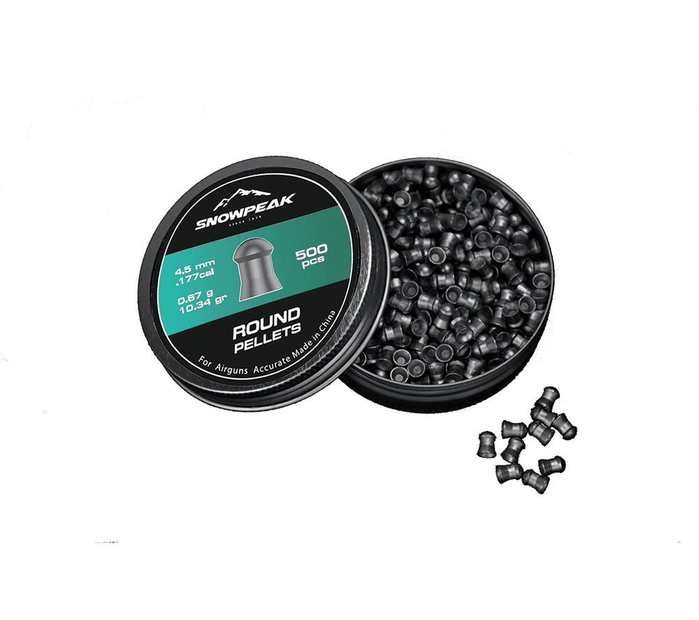 Snowpeak Round Heavy hagl 4,5 mm, 500 stk – billede 1