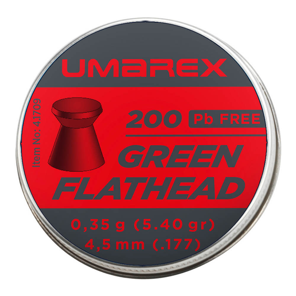 Umarex Green Flathead, Blyfri, 200 Stk, 4,5mm(.177)