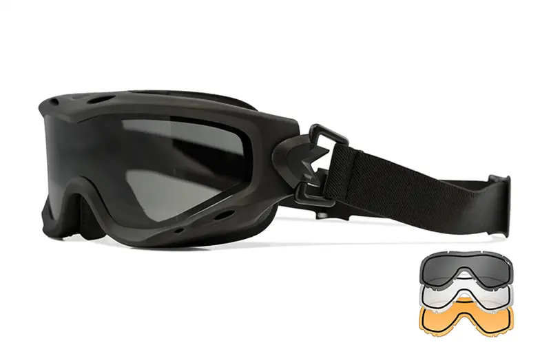 Wiley X Spear Dual Lens Sort, 3 Linser Wiley X