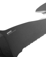 Benchmade 112SBK-BLK H2O dykkerkniv med sort Cerakote N680-blad, rescue hook og sort Santoprene-skæfte