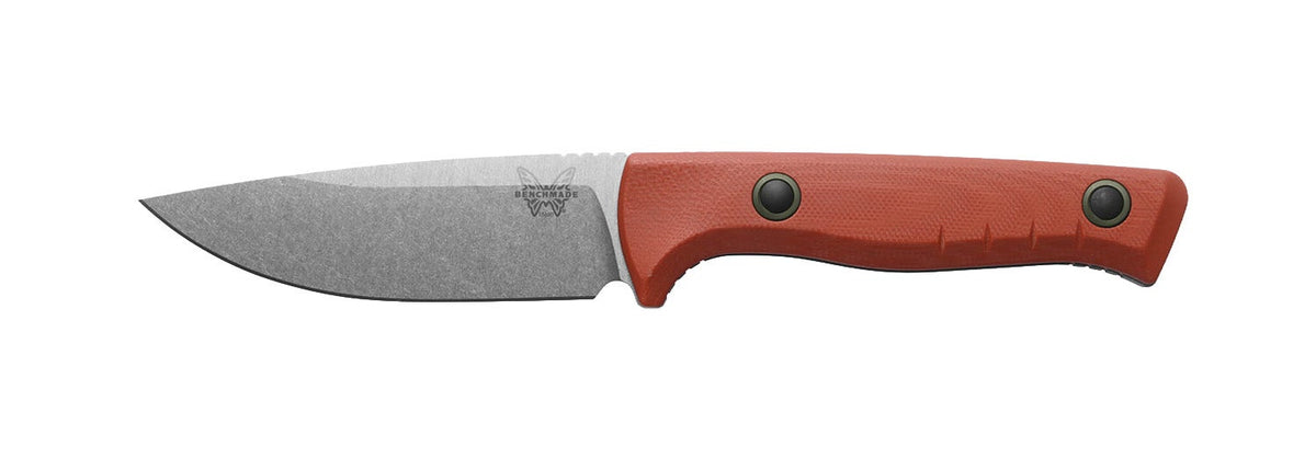 Benchmade 15650-01 SlipRidge Fixed jagtkniv med MagnaCut Drop point-blad og orange G10-skæfte