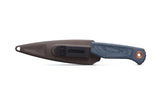 Benchmade 203 Dacian kniv med fast MagnaCut spear point-blad og skæfte i Blue Denim Micarta