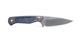 Benchmade 203 Dacian kniv med fast MagnaCut spear point-blad og skæfte i Blue Denim Micarta