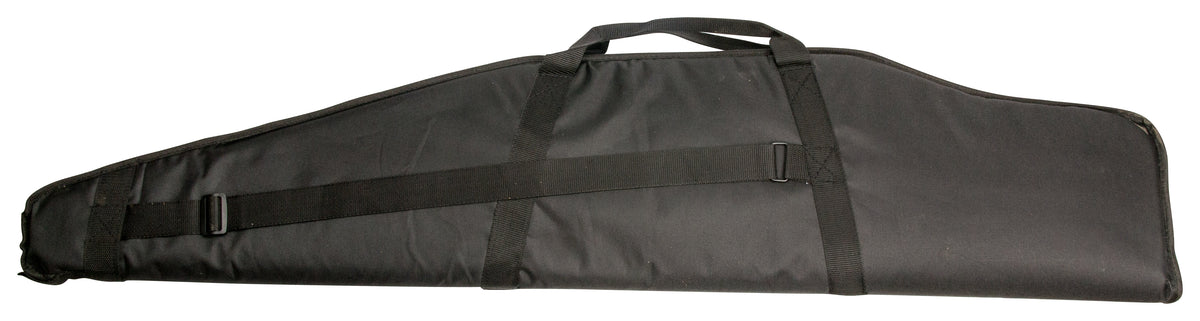 Buffalo River riffelfoderal 120 cm i sort med lomme og skulderrem