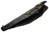 Buffalo River riffelfoderal 120 cm i sort med lomme og skulderrem