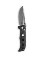 Benchmade 273-03 Mini Adamas foldekniv med MagnaCut drop point-blad i stonewash og skæfte i Marbled Carbon Fiber med FDE-detaljer