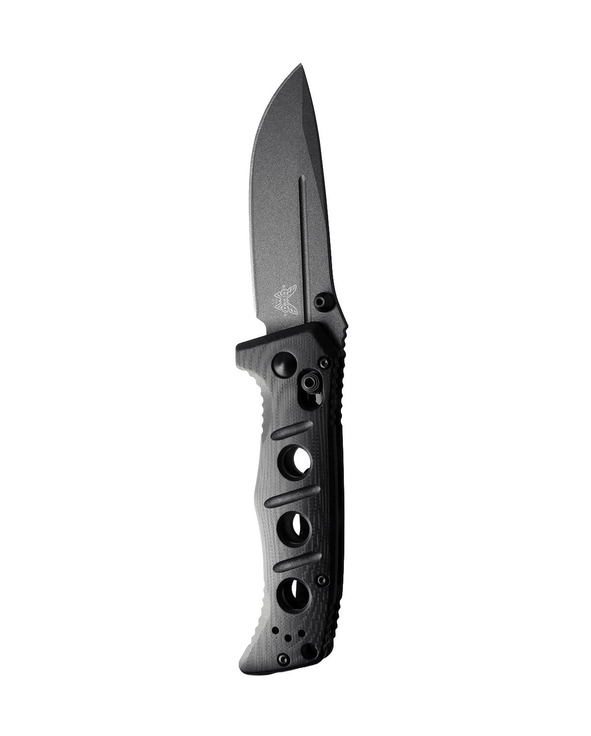 Benchmade 273GY-04 Mini Adamas foldekniv med Tungsten Gray Cerakote-blad og sort G10-skæfte