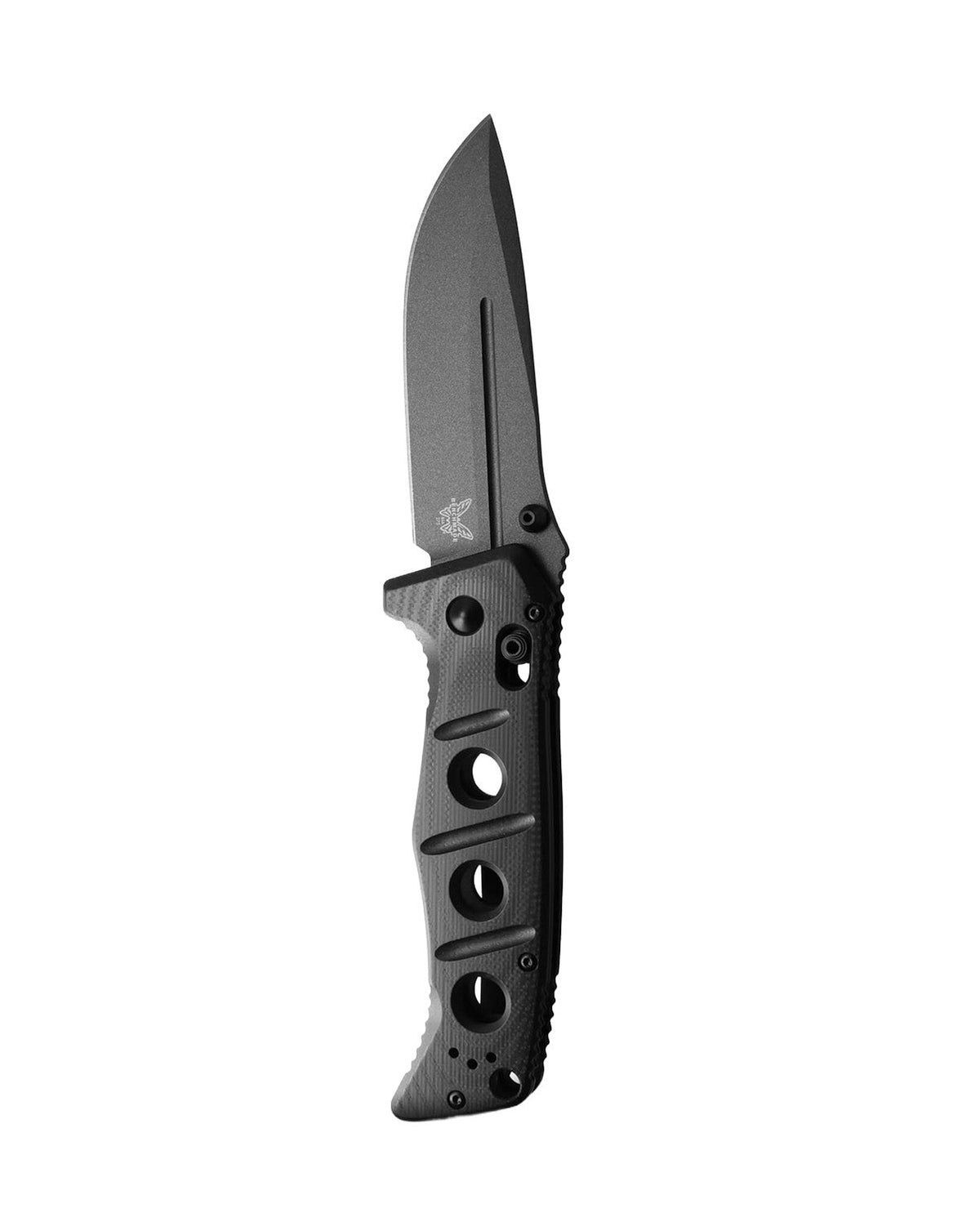 Benchmade 275GY-03 Adamas foldekniv med Tungsten Gray Cerakote-blad og sort G10-skæfte