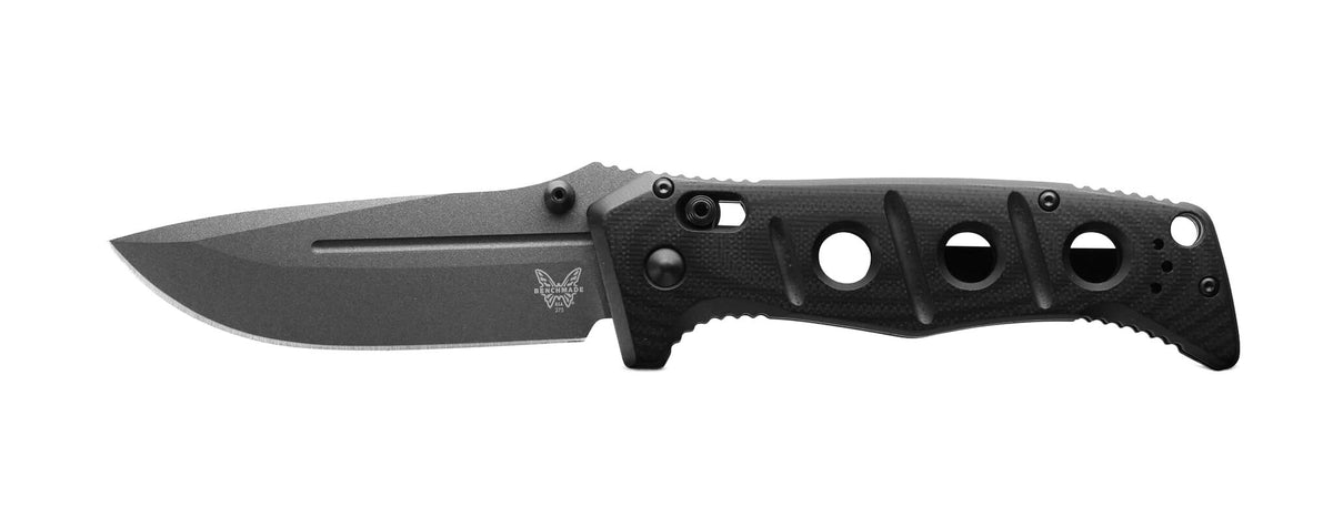 Benchmade 275GY-03 Adamas foldekniv med Tungsten Gray Cerakote-blad og sort G10-skæfte