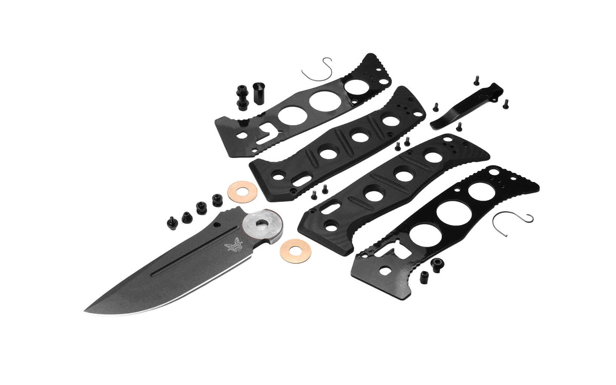 Benchmade 275GY-03 Adamas foldekniv med Tungsten Gray Cerakote-blad og sort G10-skæfte