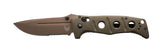Benchmade 275SFE-04 Adamas foldekniv med delvist savtakket Flat Earth Cerakote-blad og OD Green G10-skæfte