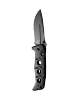 Benchmade 275SGY-03 Adamas foldekniv med delvist savtakket Tungsten Gray Cerakote-blad og sort G10-skæfte