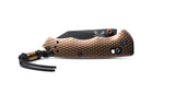 Benchmade 290BK-1 Full Immunity foldekniv med CPM-M4 Wharncliffe-blad i Cerakote og skæfte i Burnt Bronze aluminium