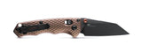 Benchmade 290BK-1 Full Immunity foldekniv med CPM-M4 Wharncliffe-blad i Cerakote og skæfte i Burnt Bronze aluminium