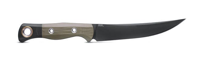 Benchmade 4050BK-01 Meatcrafter udbeningskniv med sort DLC-belagt CPM-154 trailing point-blad og skæfte i OD Green og sort G10