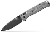 Benchmade 535BK-08 Bugout foldekniv med sort Cerakote CPM-S30V drop-point blad og skæfte i Storm Gray Grivory