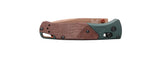 Benchmade 535FE-2602 Bugout foldekniv i Taiga Green med CPM-S90V drop-point blad og skæfte i aluminium og brun Canvas Micarta