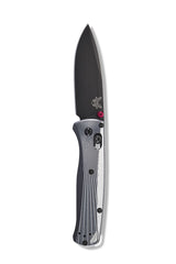 Benchmade 535BK-4 Bugout foldekniv med M390 drop-point blad og skæfte i gråt aluminium