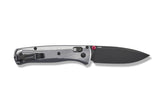 Benchmade 535BK-4 Bugout foldekniv med M390 drop-point blad og skæfte i gråt aluminium