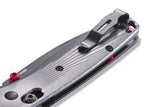 Benchmade 535BK-4 Bugout foldekniv med M390 drop-point blad og skæfte i gråt aluminium