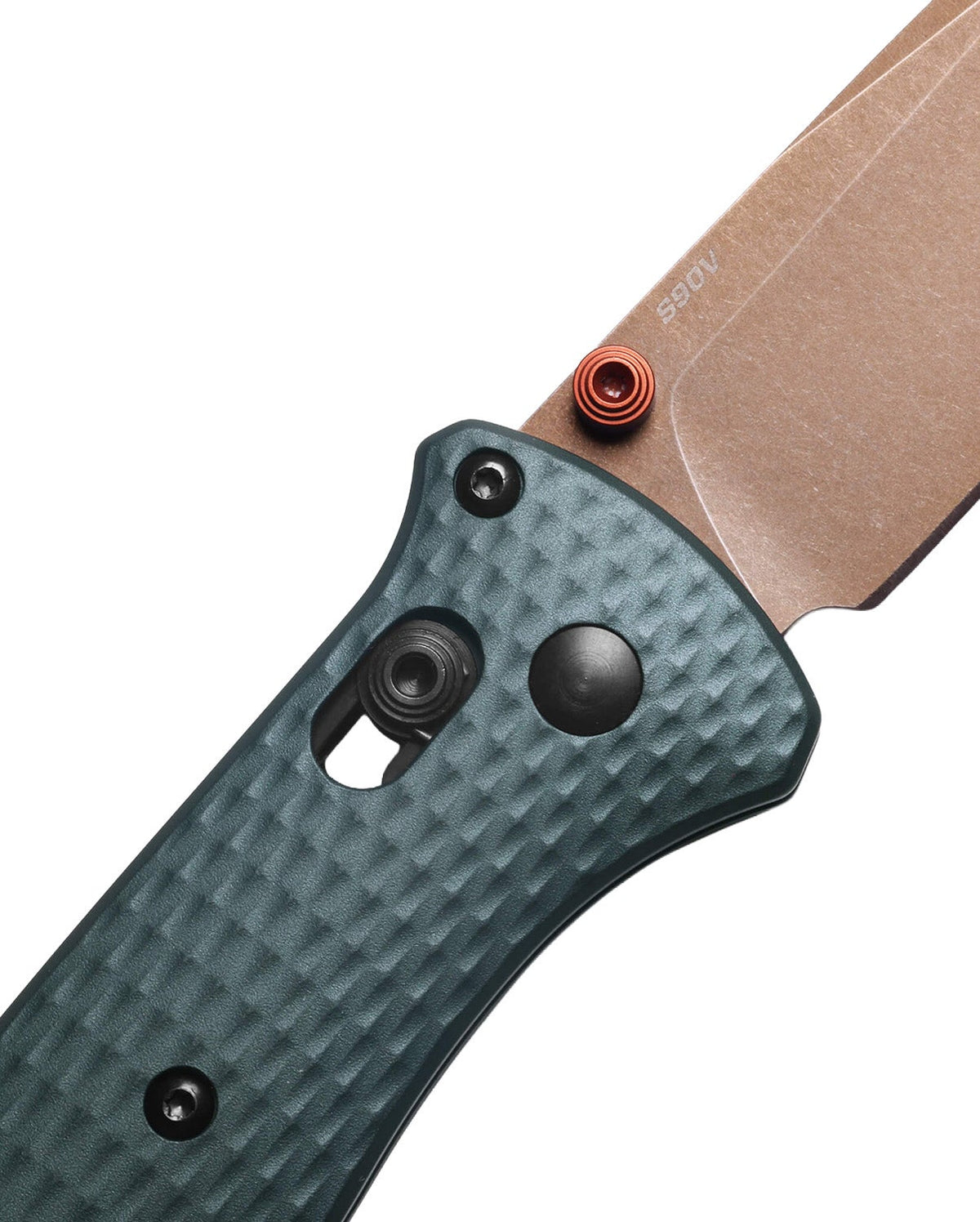 Benchmade 537FE-2601 Bailout foldekniv i Taiga Green med CPM-S90V tanto-blad og skæfte i anodiseret aluminium