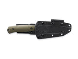 Benchmade 539GY Anonimus kniv med fast blad, grå Cerakote CPM-CruWear drop-point blad, OD Green G10-skæfte og Boltaron-skede
