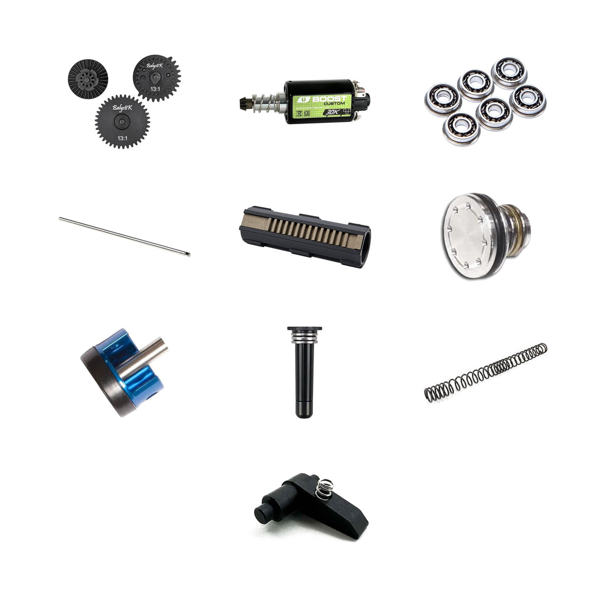 Highspeed M120 Build-kit til M4 AEG (V2-gearboks) – indhold i kittet