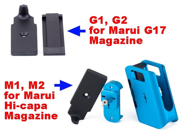 AIP Aluminum Magasin holder til G17, blå