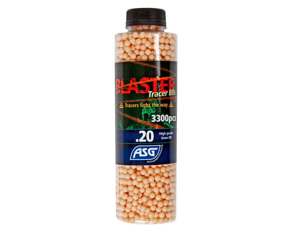 0,20g Tracer Kugler, Blaster, 3300 Stk, Rød