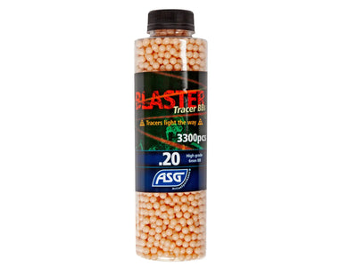 0,20g Tracer Kugler, Blaster, 3300 Stk, Rød