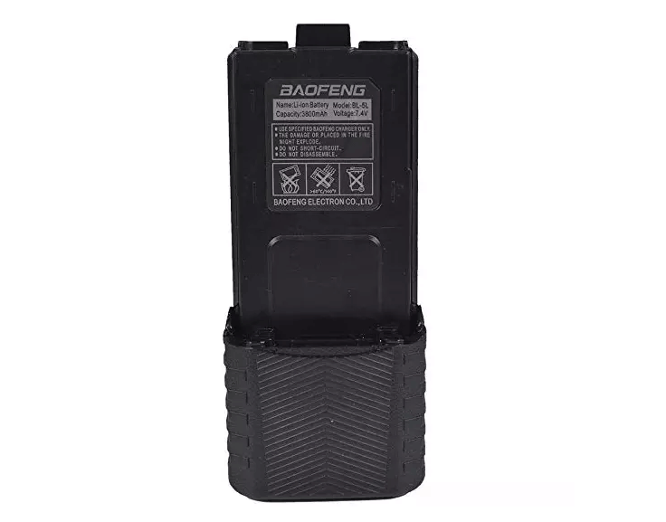 Baofeng 3800 mAh batteri, Sort