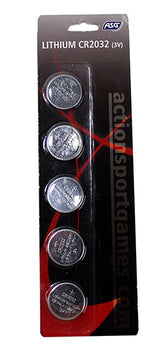 Batteripakke, CR2032, 5 stk
