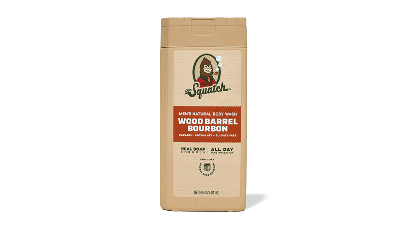 Dr. Squatch Wood Barrel Bourbon, Body Wash
