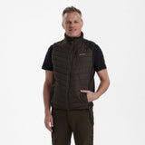 Deerhunter MOOR vatteret vest med strik, Brown Leaf