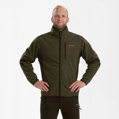 Deerhunter GAMEKEEPER bonded fleecejakke, Graphite Green Melange