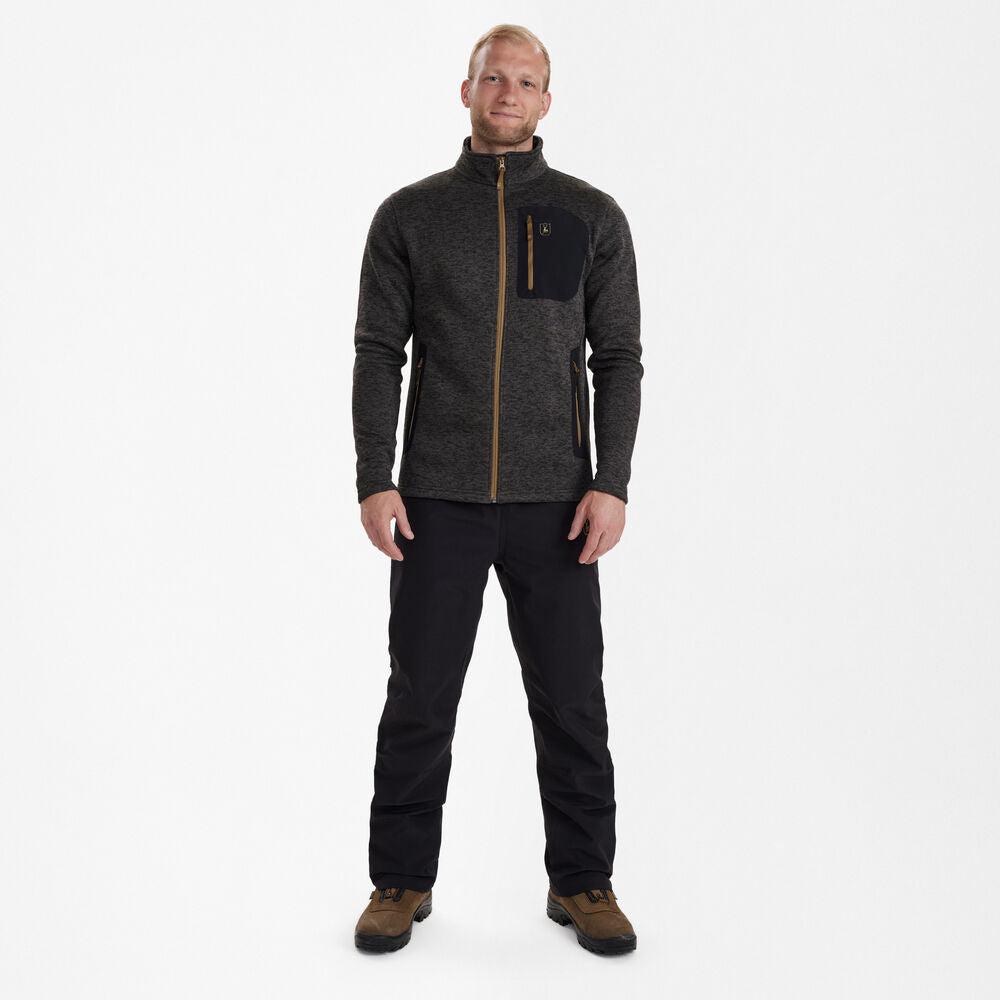 Deerhunter SAREK strikjakke, Dark Grey melange
