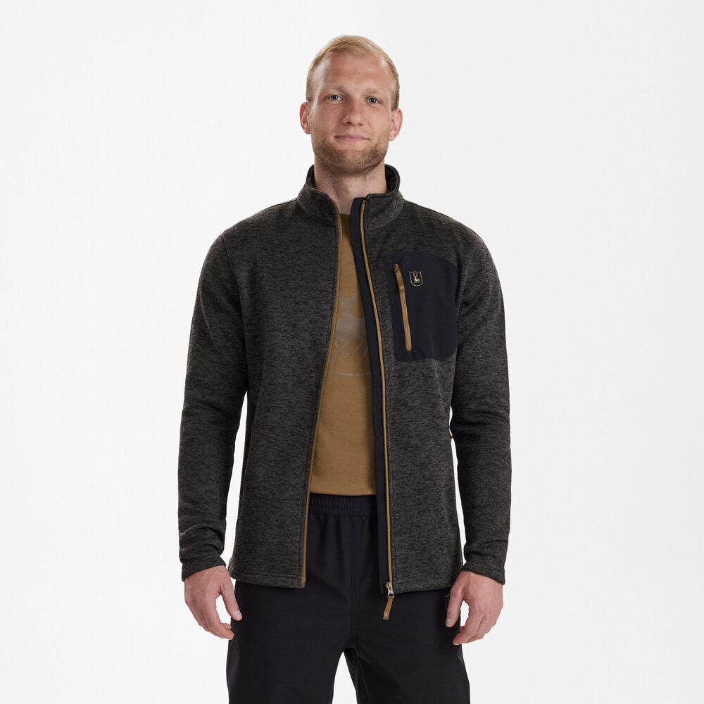 Deerhunter SAREK strikjakke, Dark Grey melange