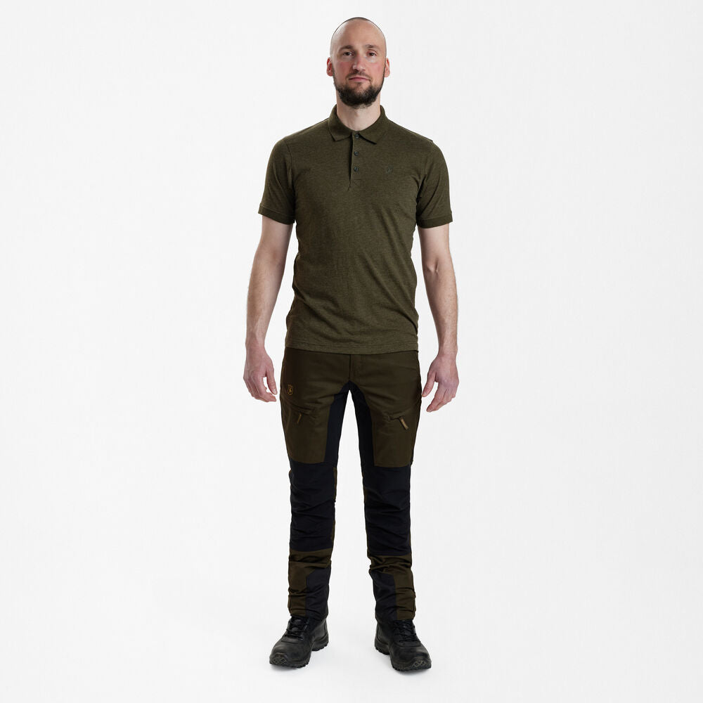 Deerhunter GUNNAR poloshirt, Adventure Green Melange