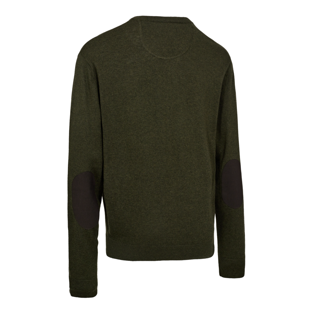 Deerhunter HARRINGTON strik med V-hals, Forest Ember Melange