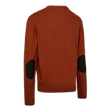 Deerhunter HARRINGTON strik med V-hals, Oak Rust Melange