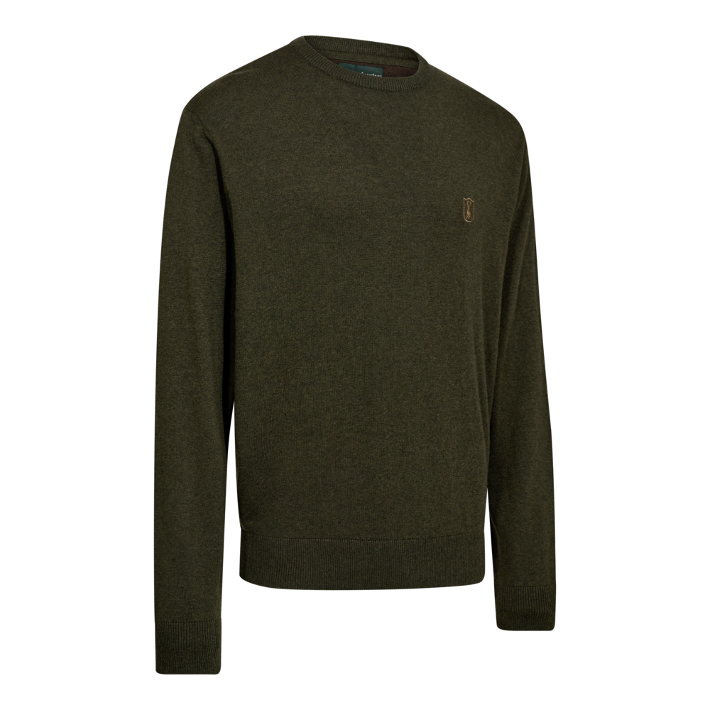 Deerhunter HARRINGTON strik med rund hals, Forest Ember Melange